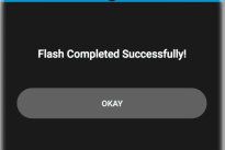 confirm the flashing